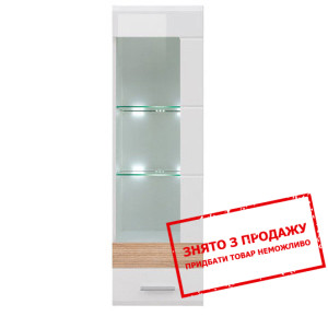 Вітрина навісна Хеппі Білий глянець SFW1W/13/4 P Б...